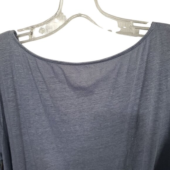 Eileen Fisher M Tunic Top Linen Long Sleeve Oversized Hi Lo Hem Relaxed Fit - Picture 7 of 9